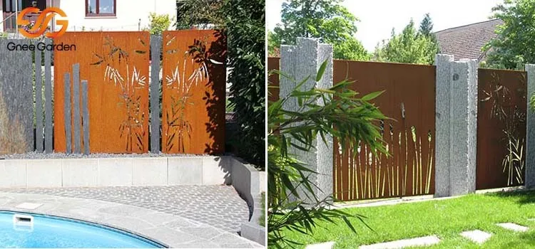 Room Dividers corten steel screen Room Dividers corten steel screen