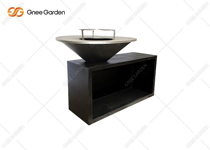 corten steel Rectangular camping fire pit grill corten steel Rectangular camping fire pit grill