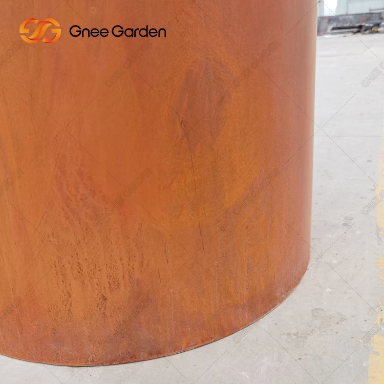 flower pot Corten Steel garden decoration flower pot Corten Steel garden decoration