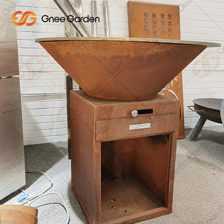 Corten Bbq Outdoor Grill Open Grill Bbq Pit Out Door Bbq Grill