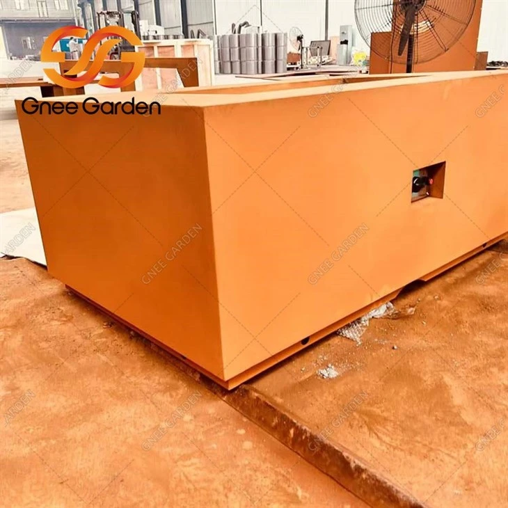 Corten Steel Propane Gas Fire Pit Table