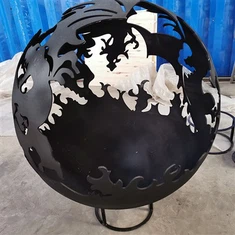 600 mm 800 mm 1000 mm Corten plieno ugnies kamuolys lauko sodo dekoravimas