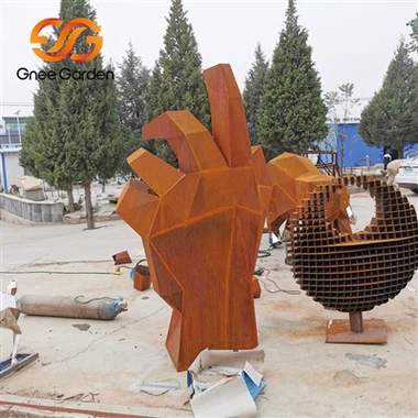 „Corten“ lauko metalinis sodas Art