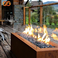 „Corten Steel“ pagal užsakymą pagamintos dujų ugnies duobės