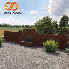 Corten plieno didelio tvenkinio fontanas