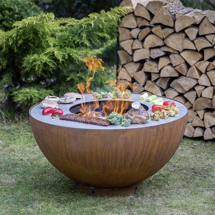 Aukščiausios kokybės Corten plieno kepsninė