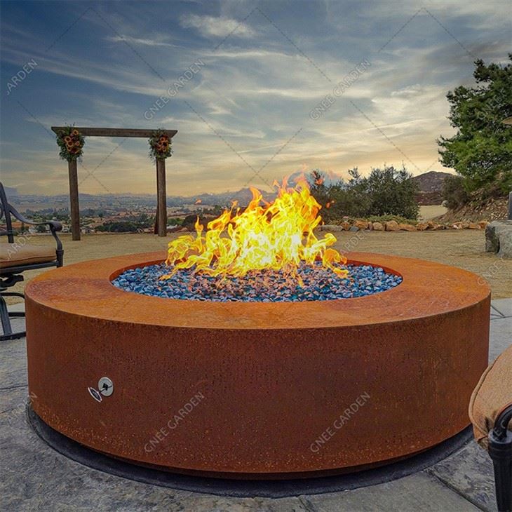 Wholesale High Quality Large Tall Corten Steel Fire Pit